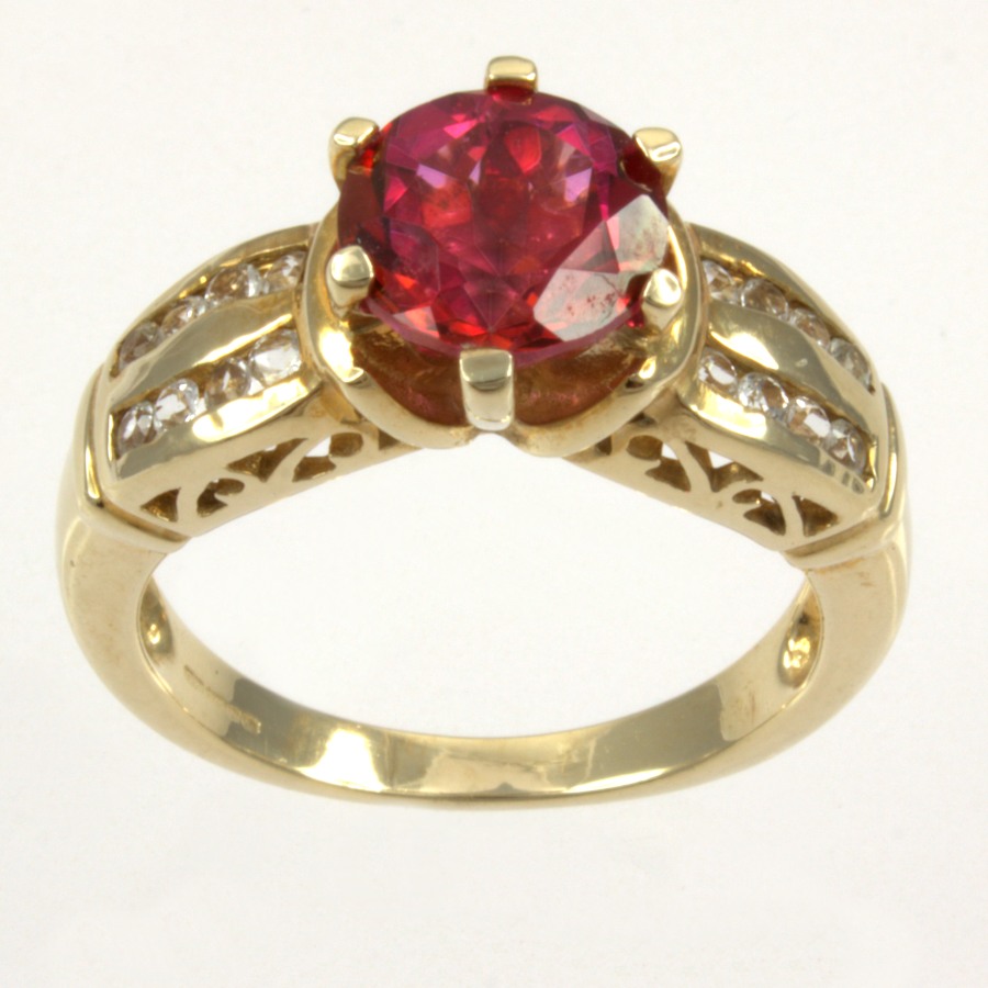 9ct gold Real Stones Ring size N